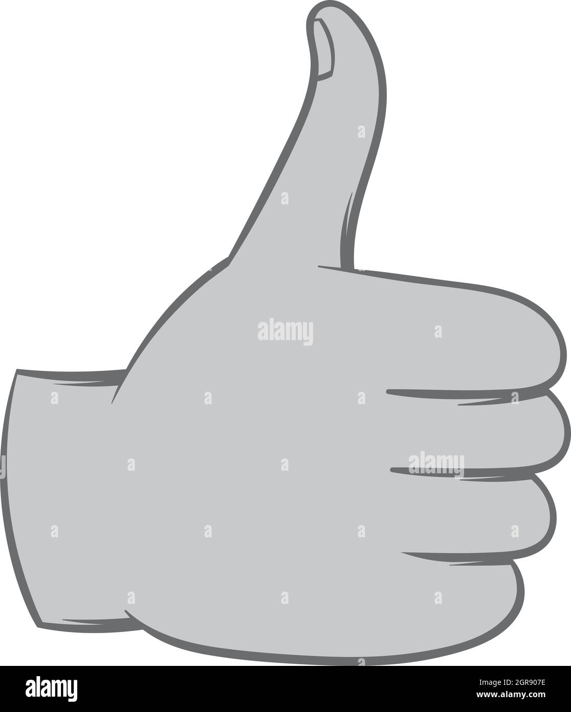 Gesture approval icon, black monochrome style Stock Vector Image & Art ...