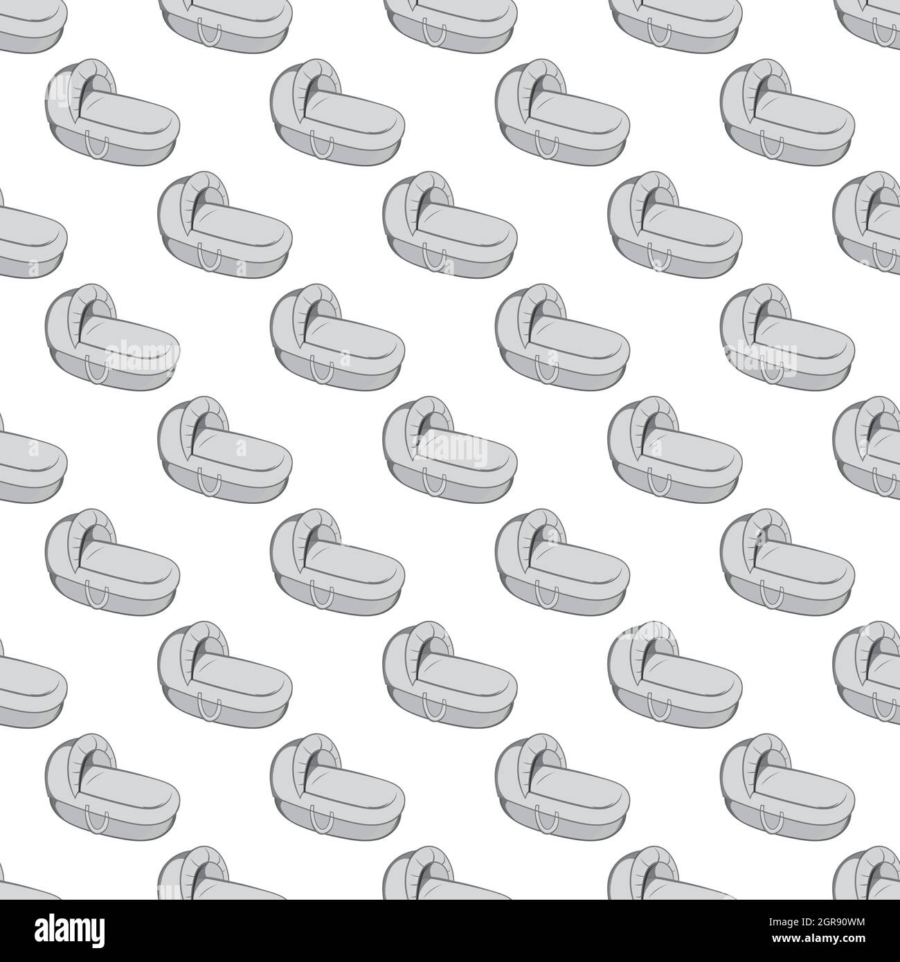 Cradle for baby seamless pattern Stock Vector