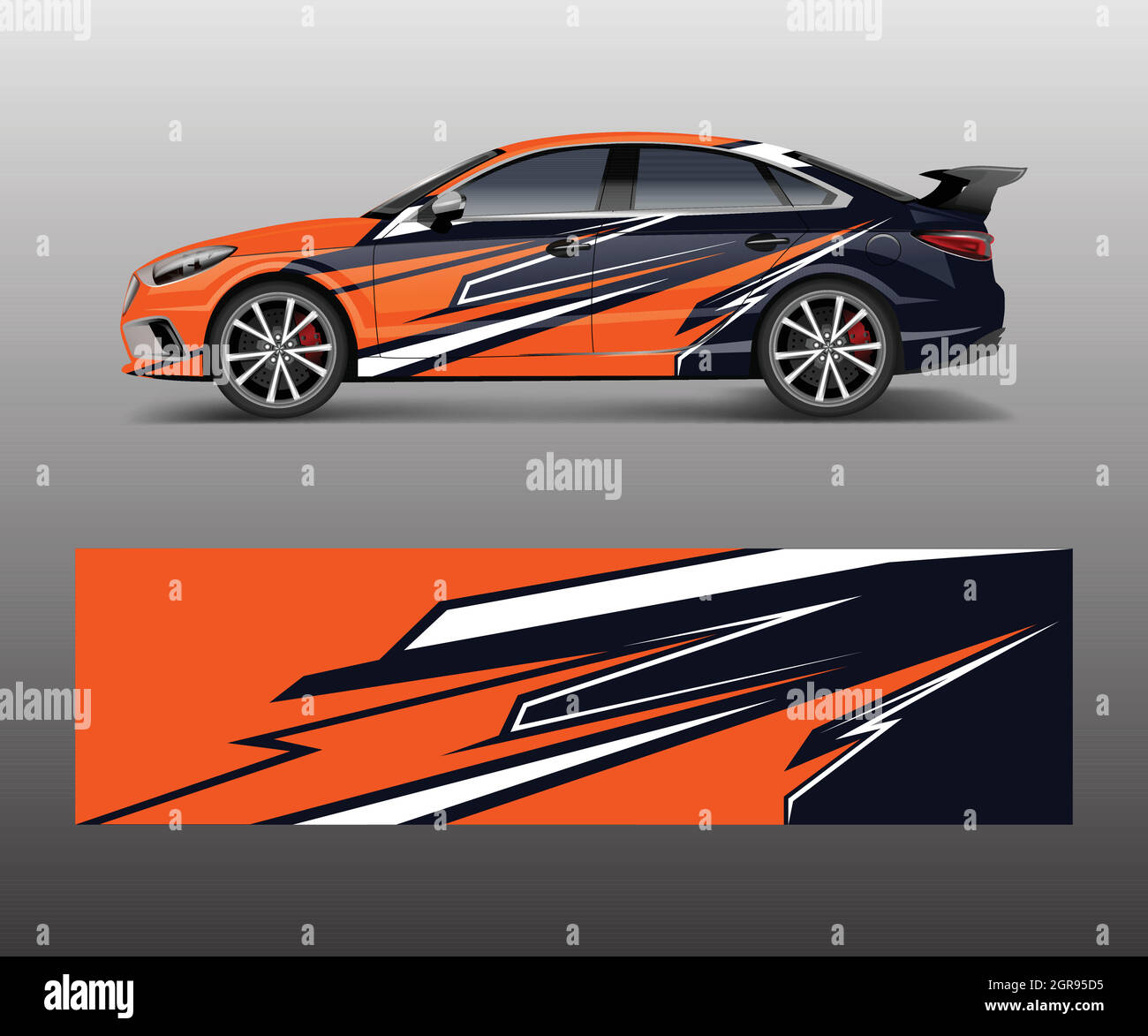 abstract Racing graphic vector for sport car wrap design Stock Vector ...