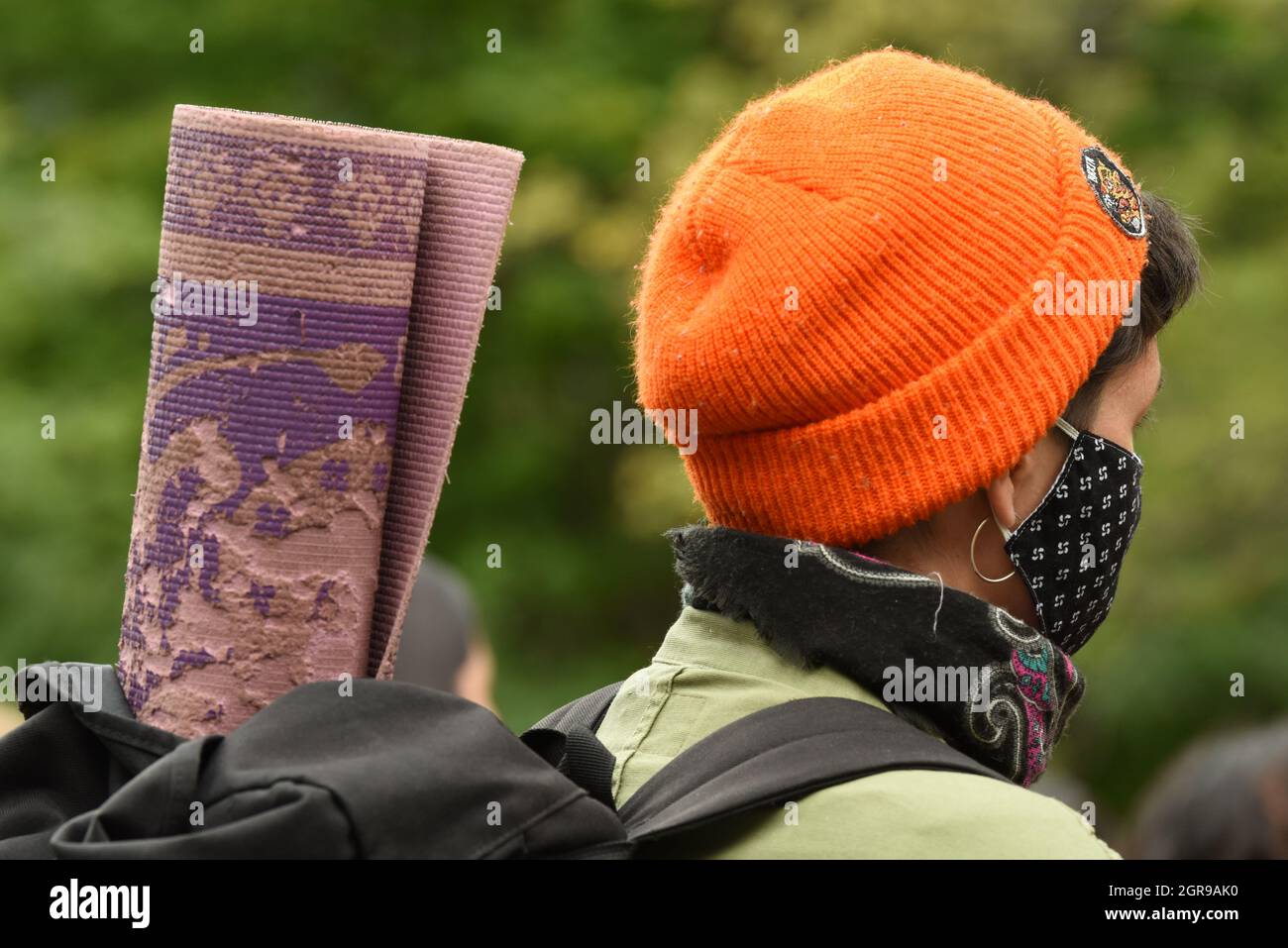 Person in orange shirt hi-res stock photography and images - Alamy