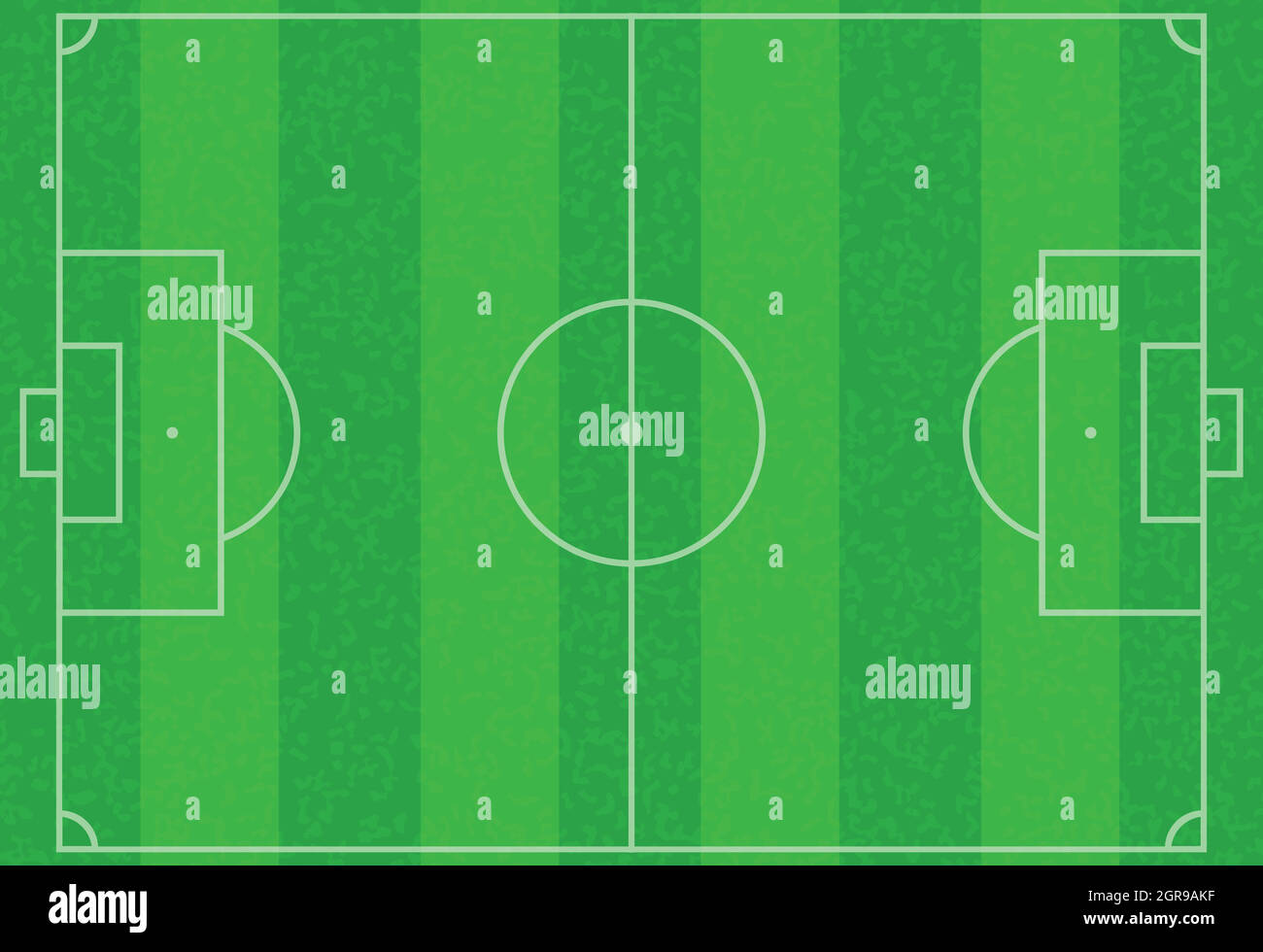 Football Pitch Striped Green Soccer Field Stock Vector Image Art Alamy