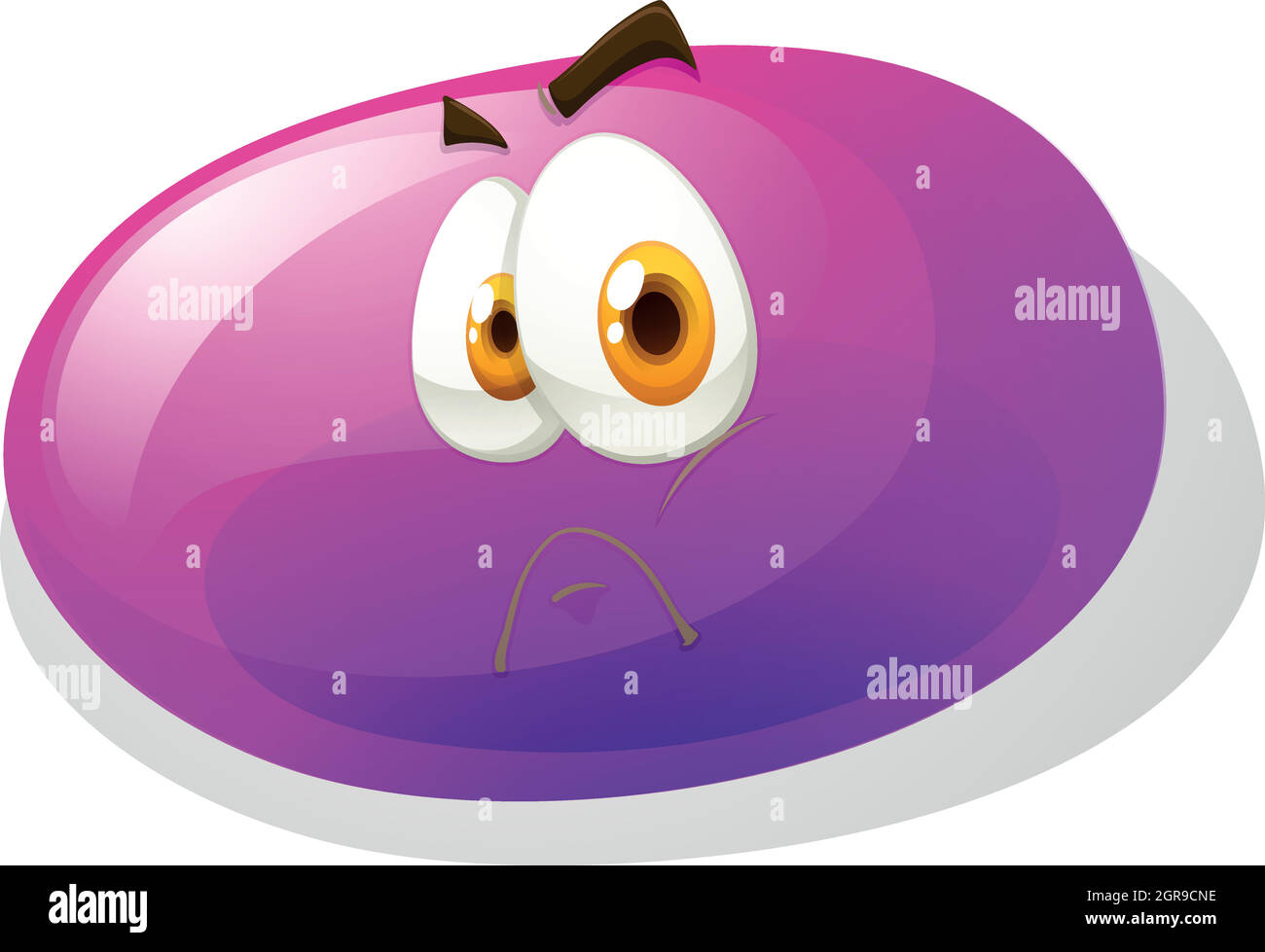 Jelly bean face illustration Stock Vector Images Alamy