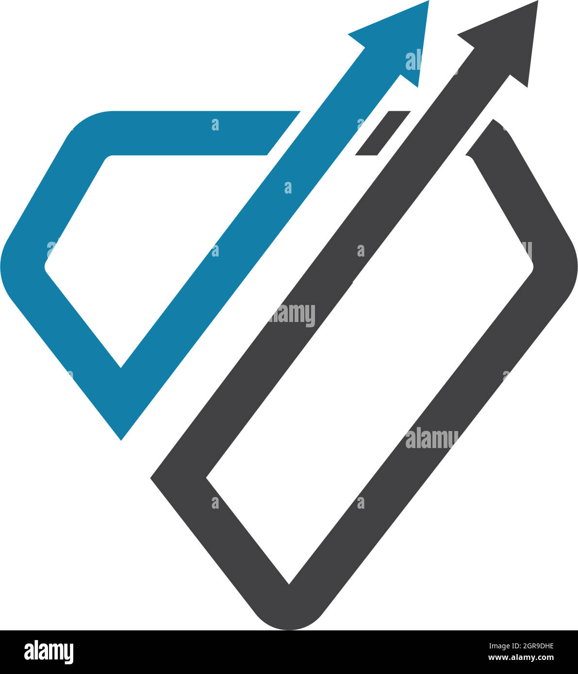 Diamond arrow logo vector icon illustration design Stock Vector Image ...