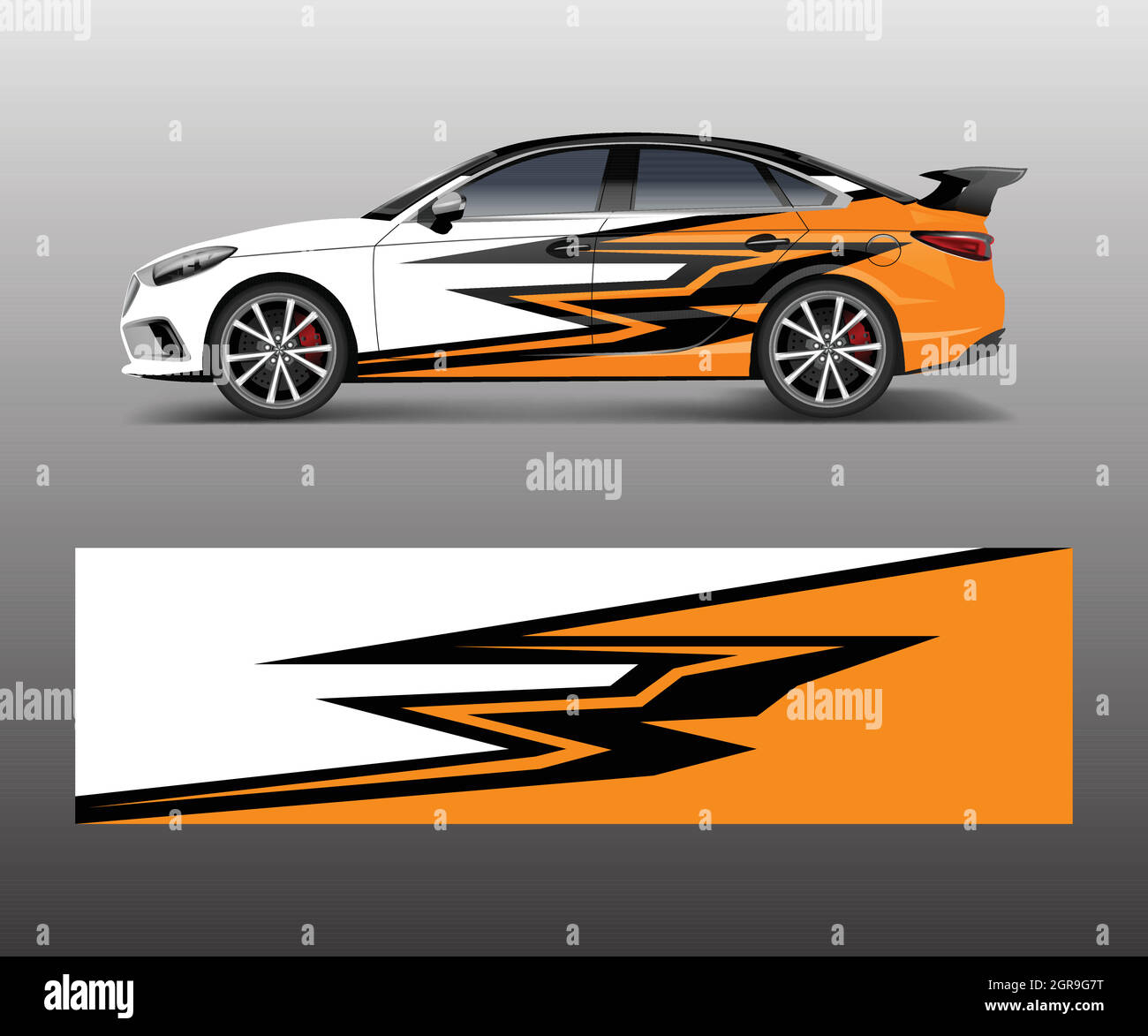 abstract Racing graphic vector for sport car wrap design Stock Vector ...