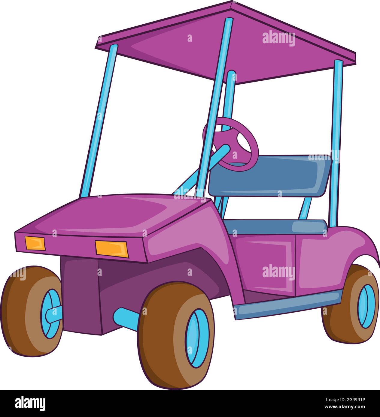 Golf car icon, cartoon style Stock Vector Image & Art - Alamy