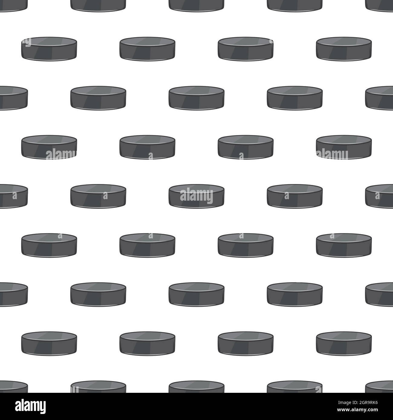 Hockey puck seamless pattern Stock Vector Image & Art Alamy