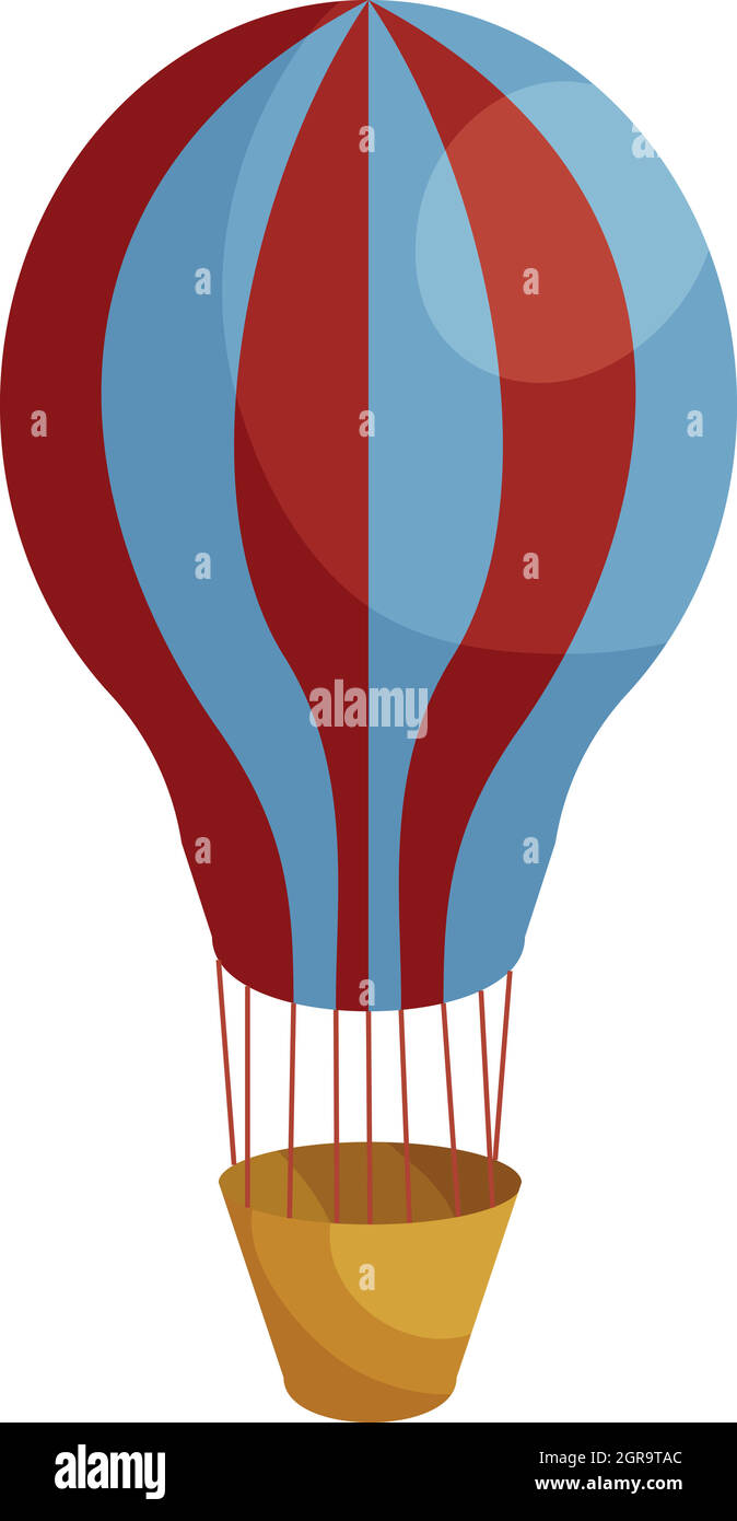 Hot air balloon icon, cartoon style Stock Vector Image & Art - Alamy