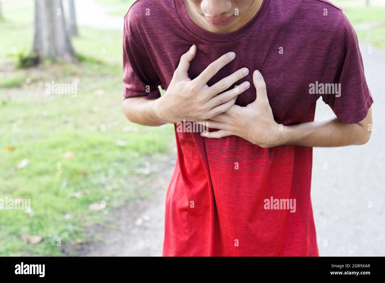 Young male chest pain running hires stock photography and images Alamy
