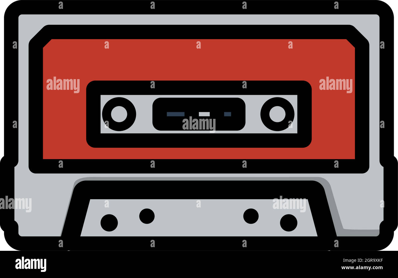 Audio cassette record player Stock Vector Images - Alamy