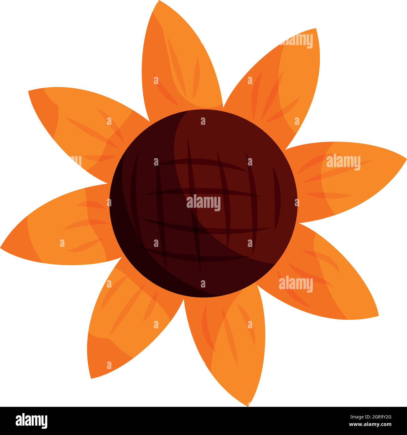 Sun flower icon, cartoon style Stock Vector Image & Art Alamy