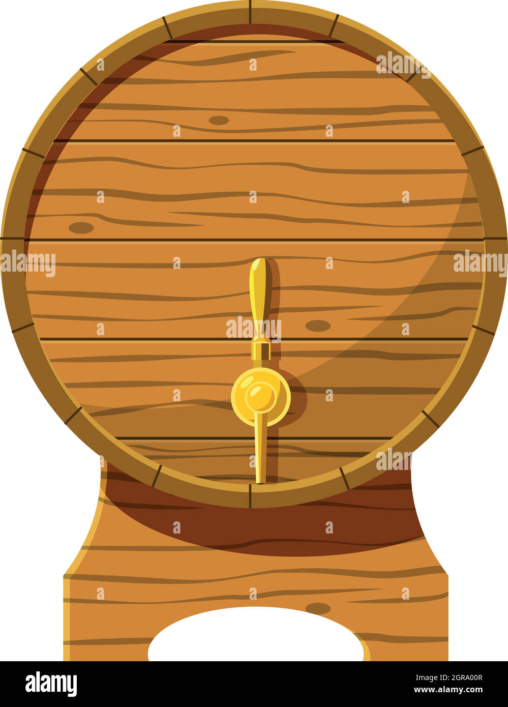 Wooden beer keg icon, cartoon style Stock Vector Image & Art Alamy
