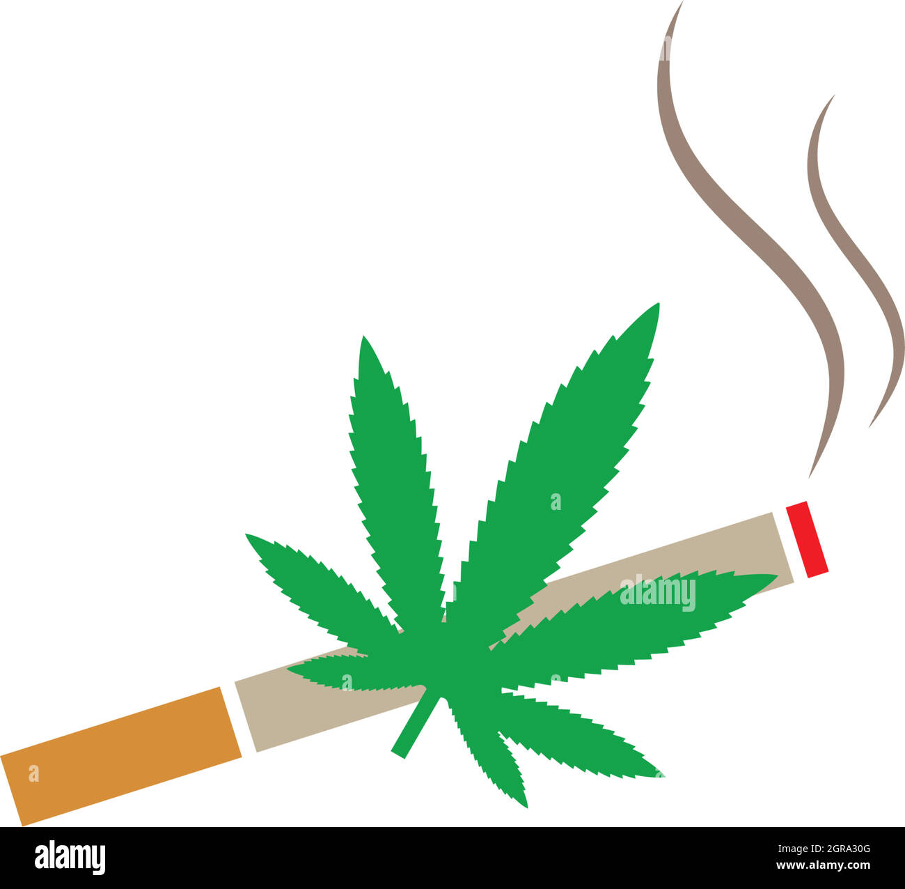 cigarette cannabis  vector illustration design Stock Vector