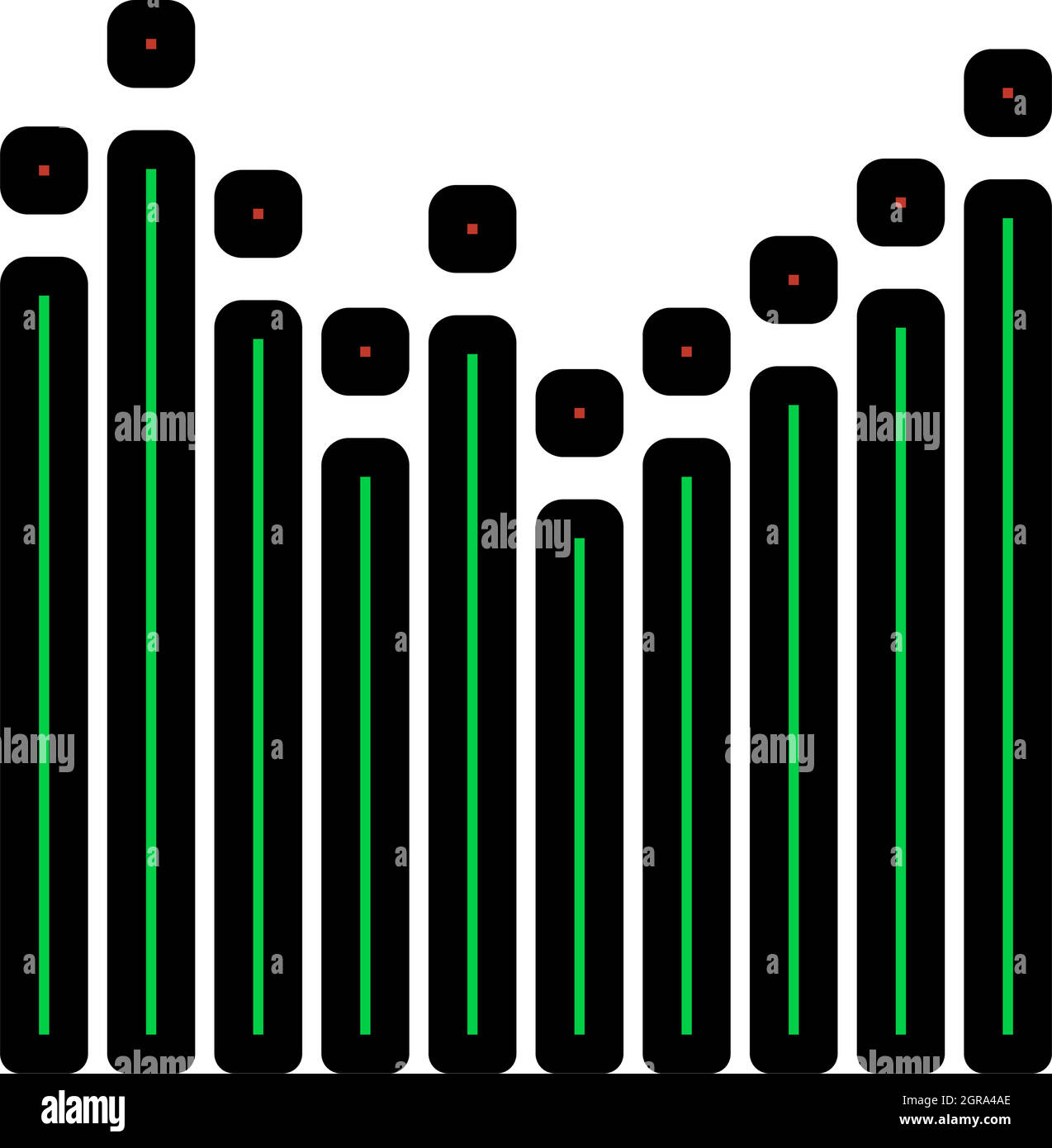 Graphic Equalizer Icon Stock Vector