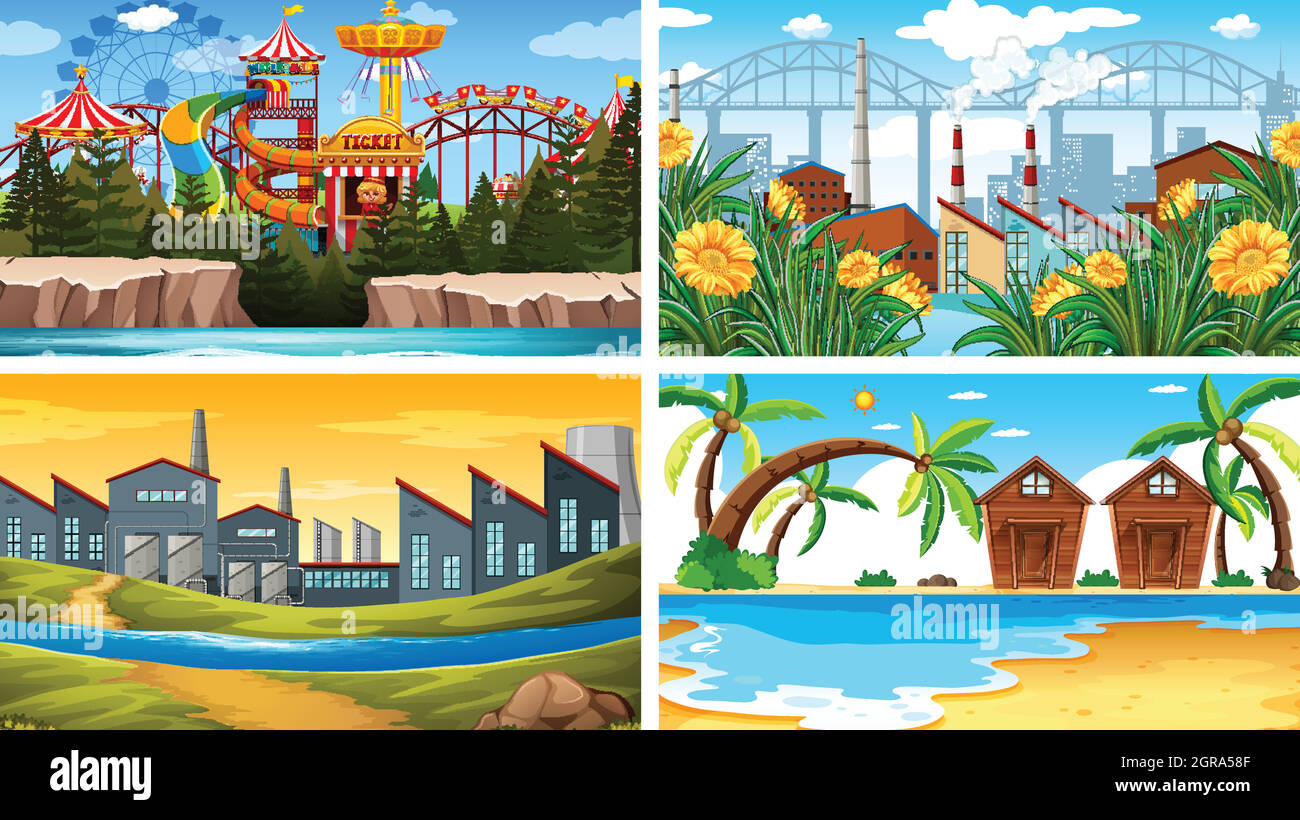 Set of different background Stock Vector Image & Art - Alamy