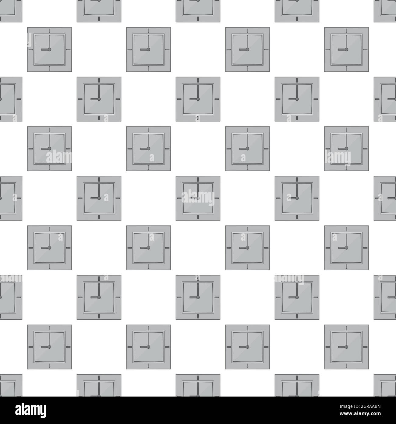 Wall clock seamless pattern Stock Vector Image & Art - Alamy