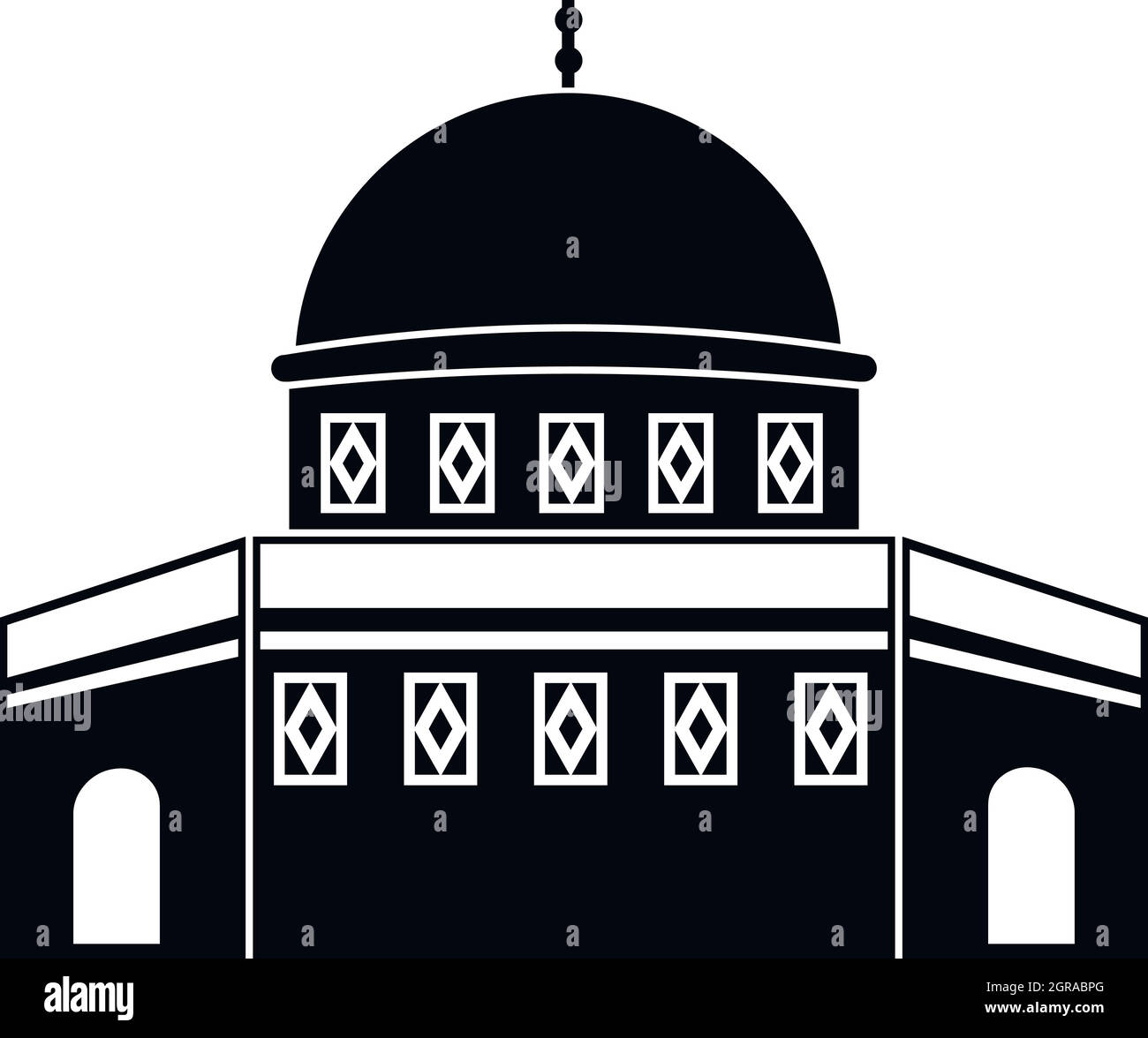 Dome of the Rock on the Temple Mount icon Stock Vector Image & Art - Alamy