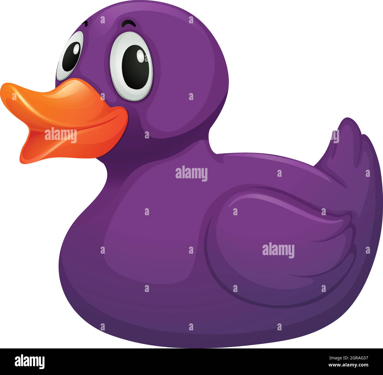 A Purple Rubber Duck Stock Vector Image And Art Alamy
