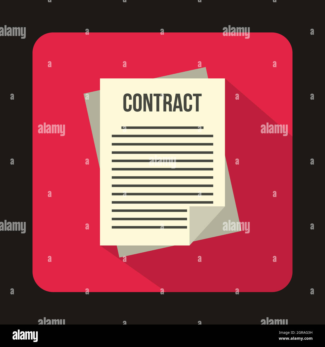 Contract icon Stock Vector Images - Alamy