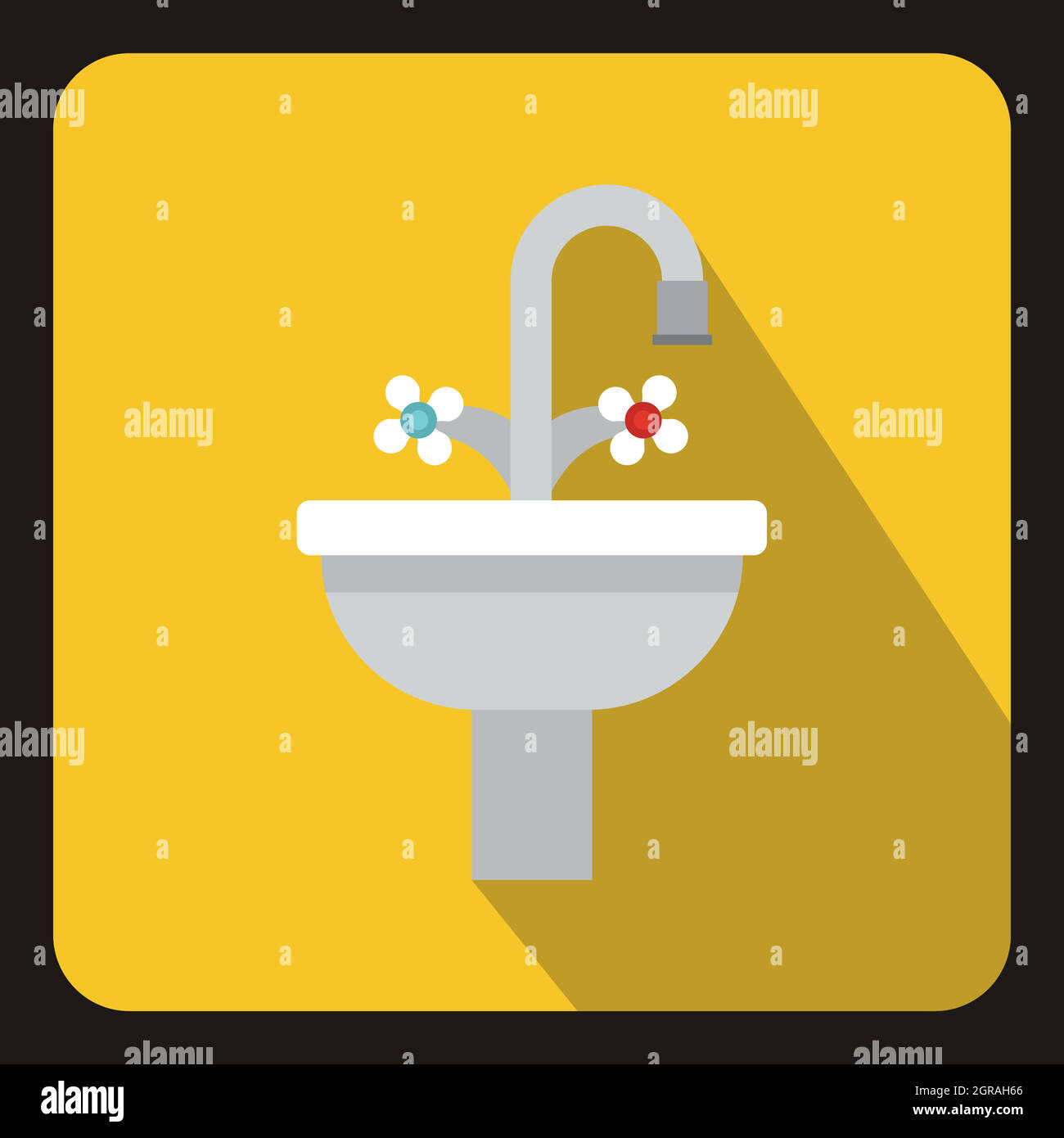Ceramic sink icon, flat style Stock Vector Image & Art - Alamy