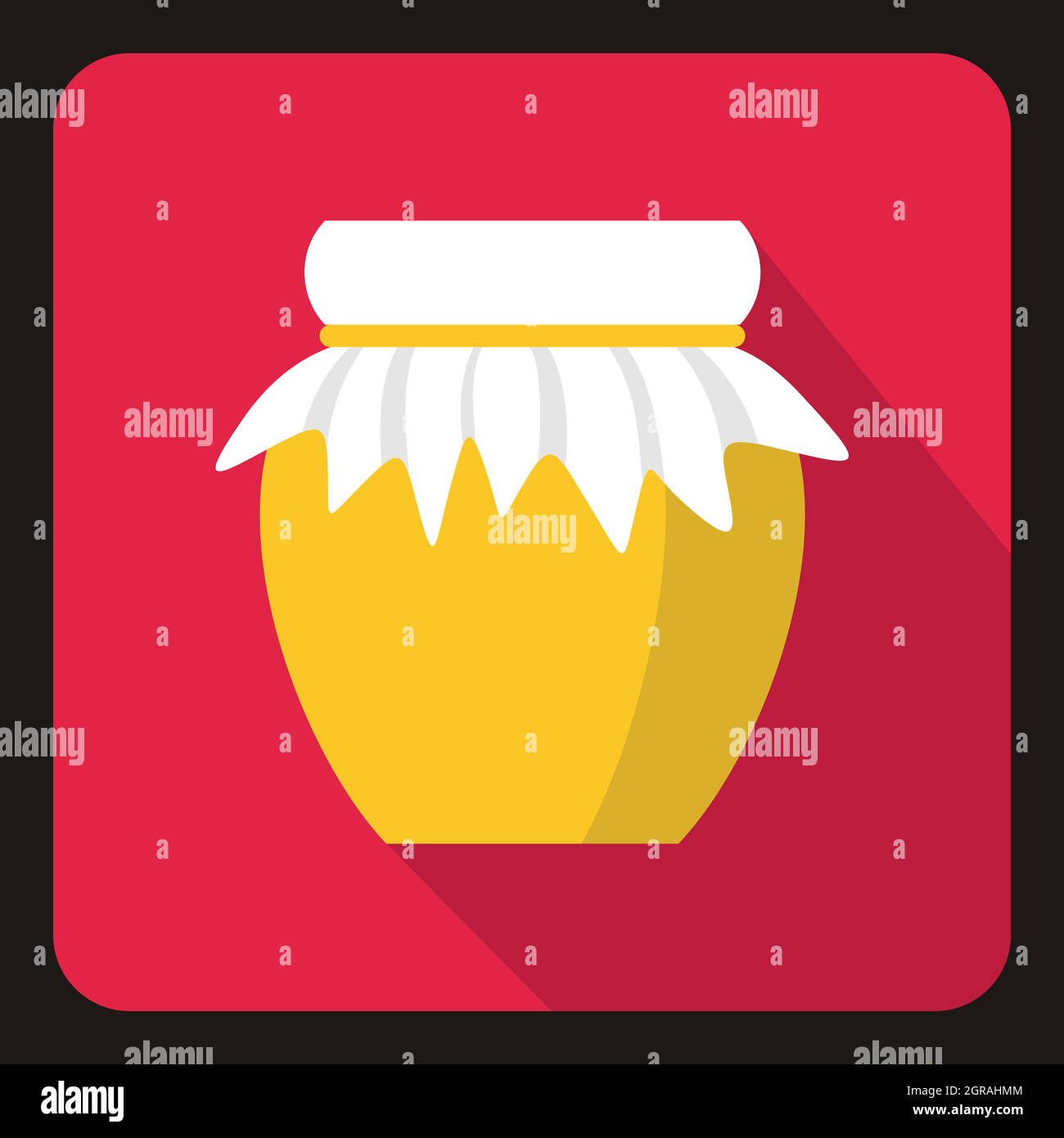 Jar of fresh honey icon, flat style Stock Vector Image & Art - Alamy