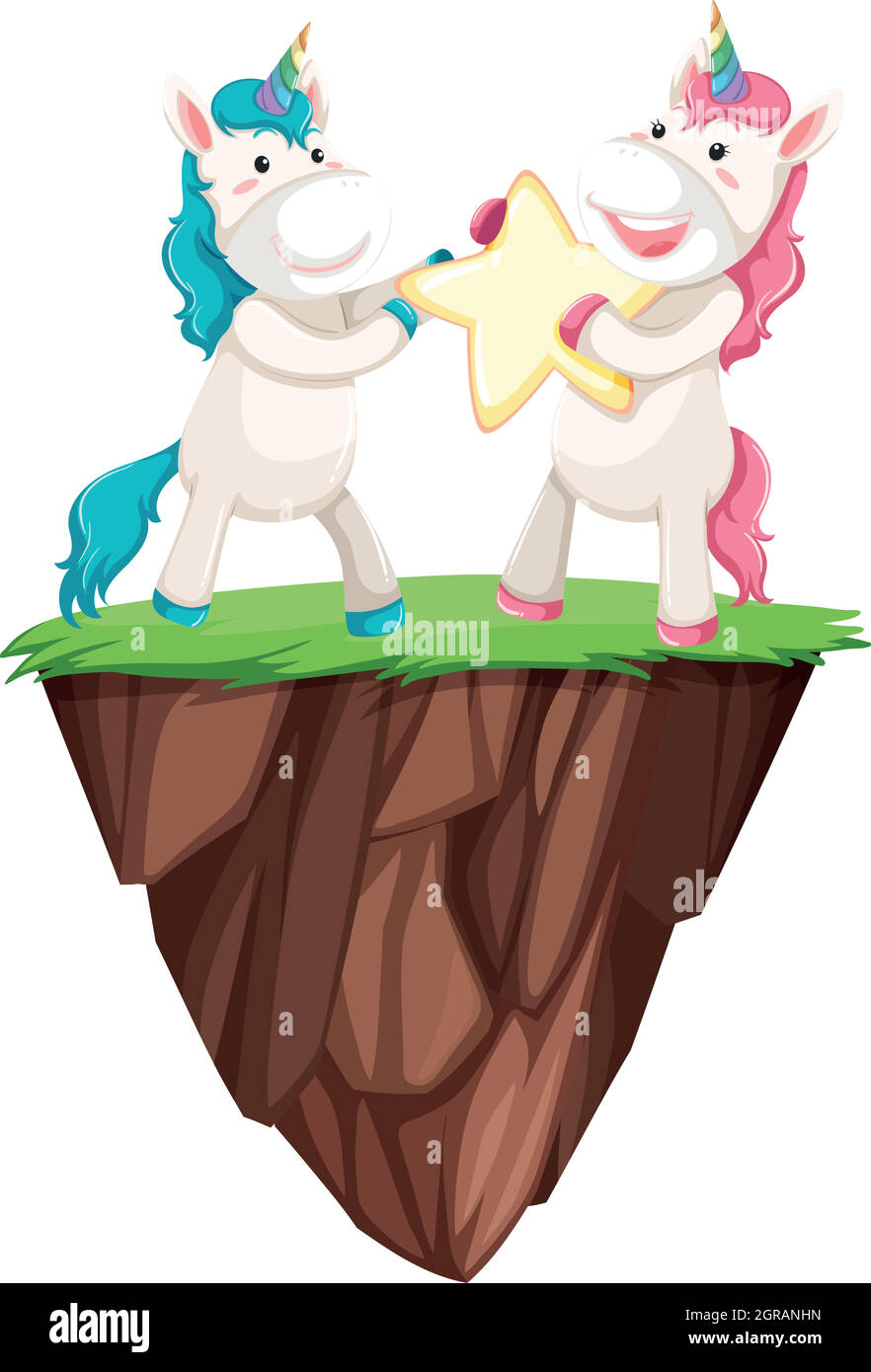 Cute cartoon horse holding Stock Vector Images - Alamy