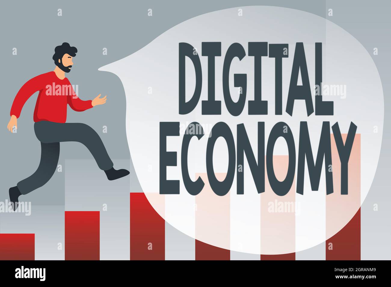 Computer Economic Ways Writing displaying text Digital Economy. Conceptual photo worldwide ...