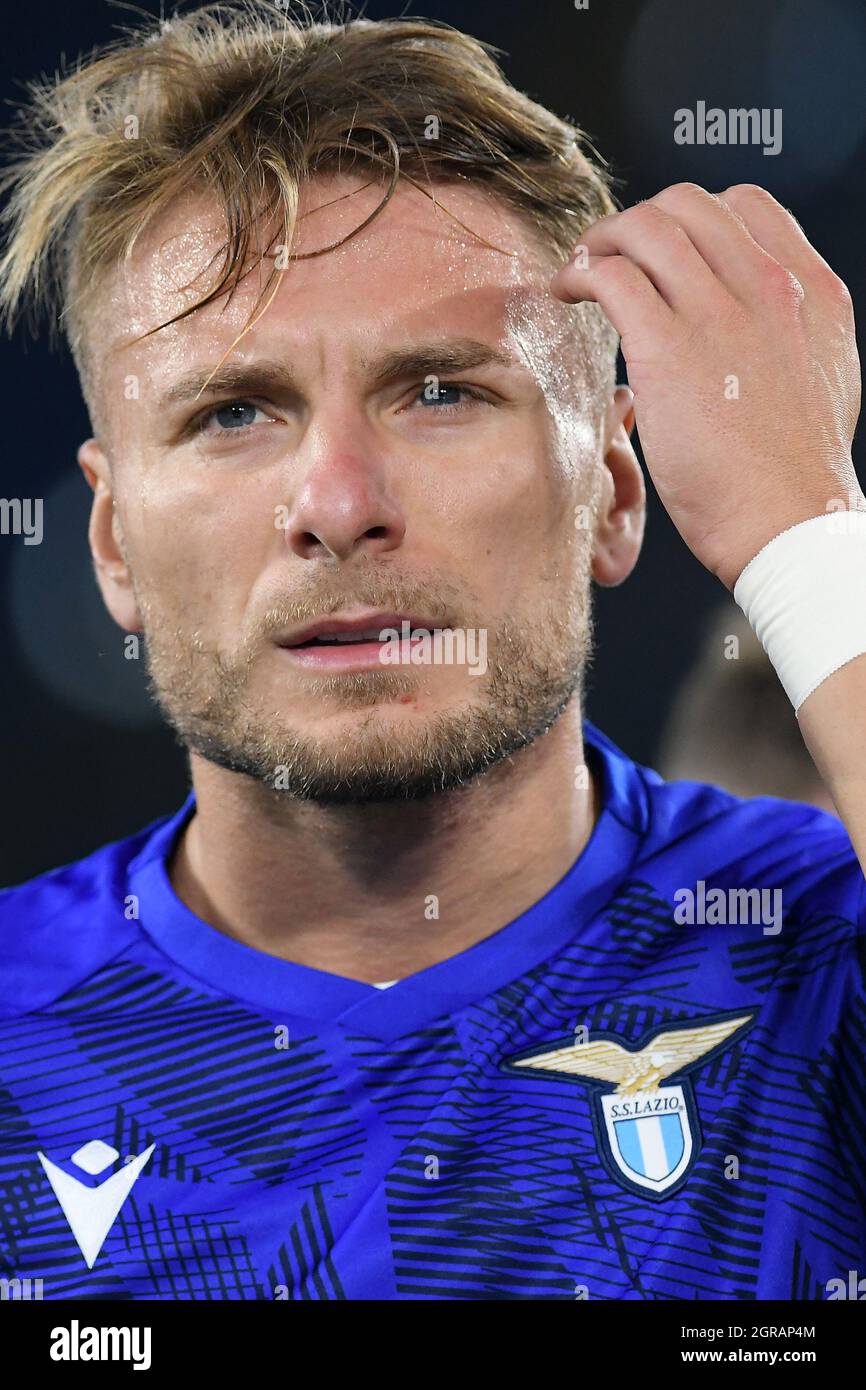 Rome Lazio. 30th Sep 2021. Ciro Immobile of SS Lazio during the