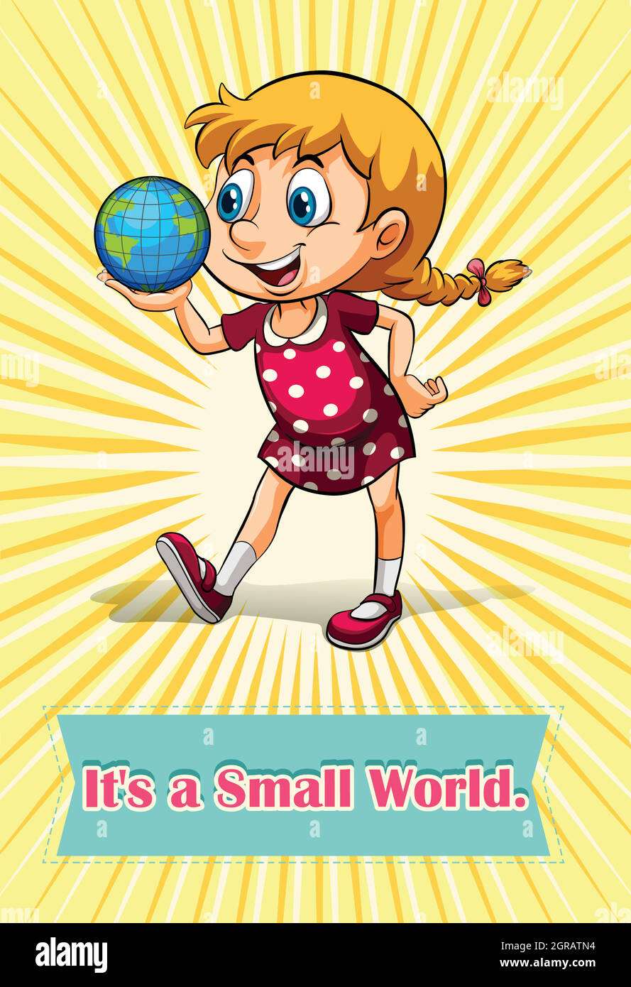 It is a small world Stock Vector