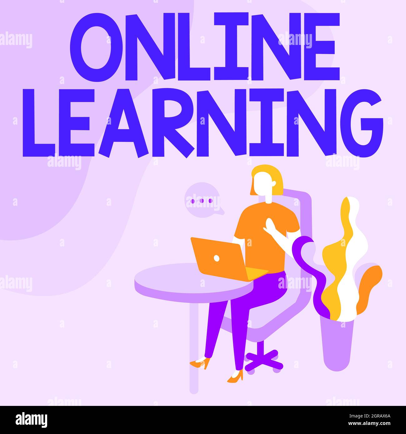 Text showing inspiration Online Learning. Business overview Larning ...