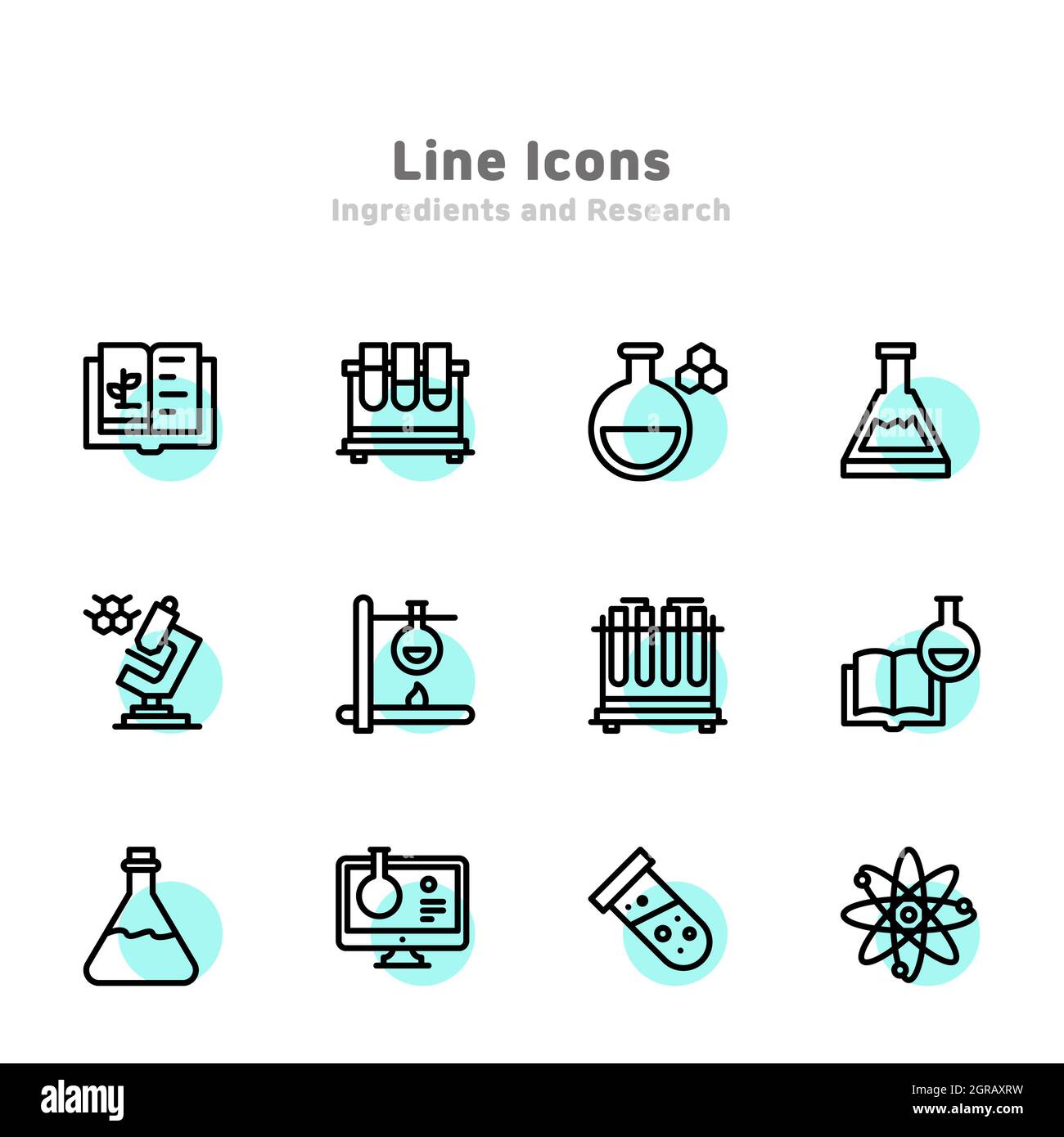 laboratory and research, science lab icon series Stock Photo - Alamy