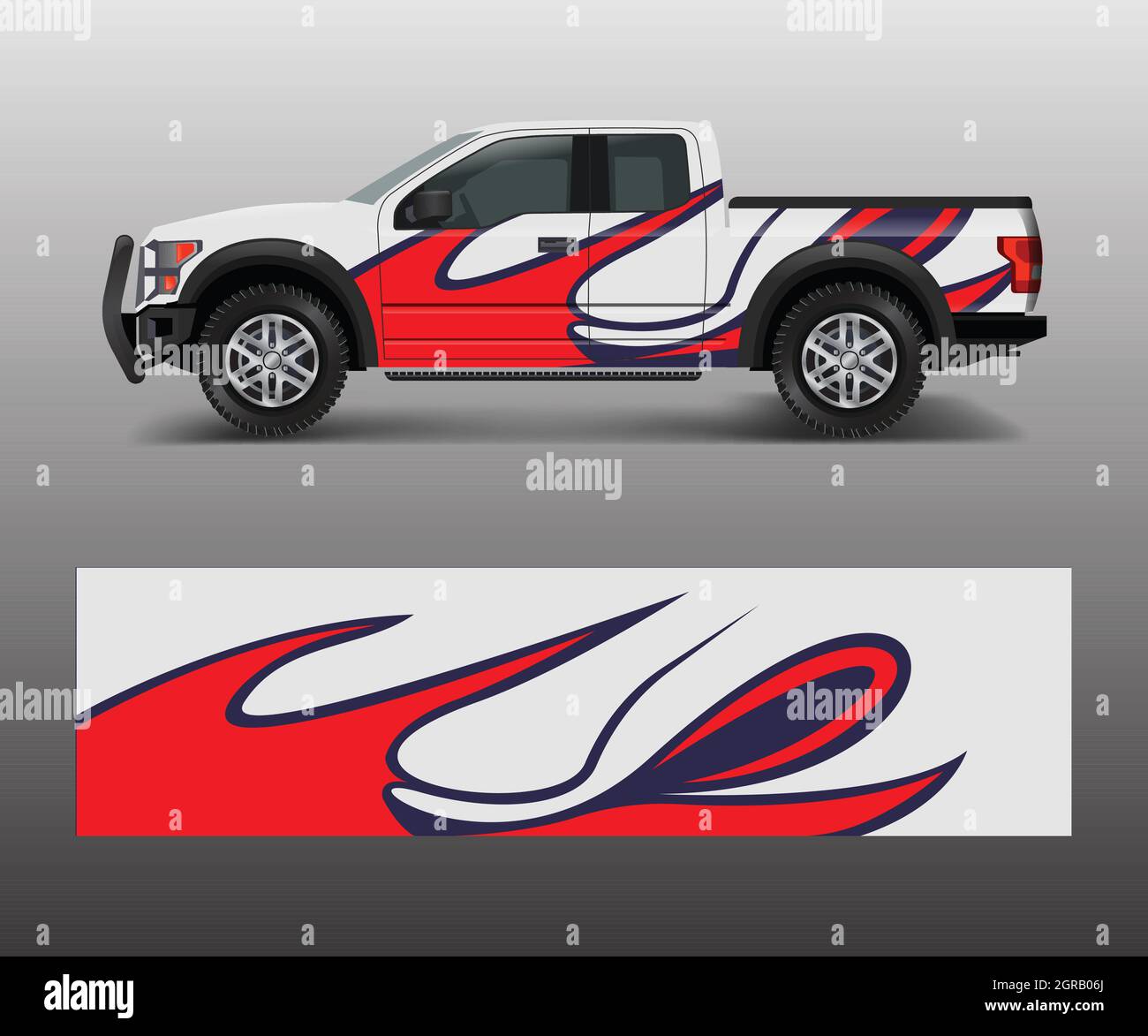 modern design for truck graphics vinyl wrap vector Stock Vector Image ...