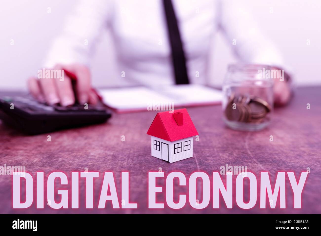 Conceptual caption Digital Economy. Concept meaning worldwide network