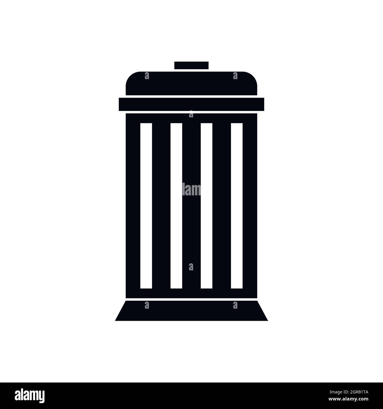 Trash can icon, simple style Stock Vector Image & Art Alamy