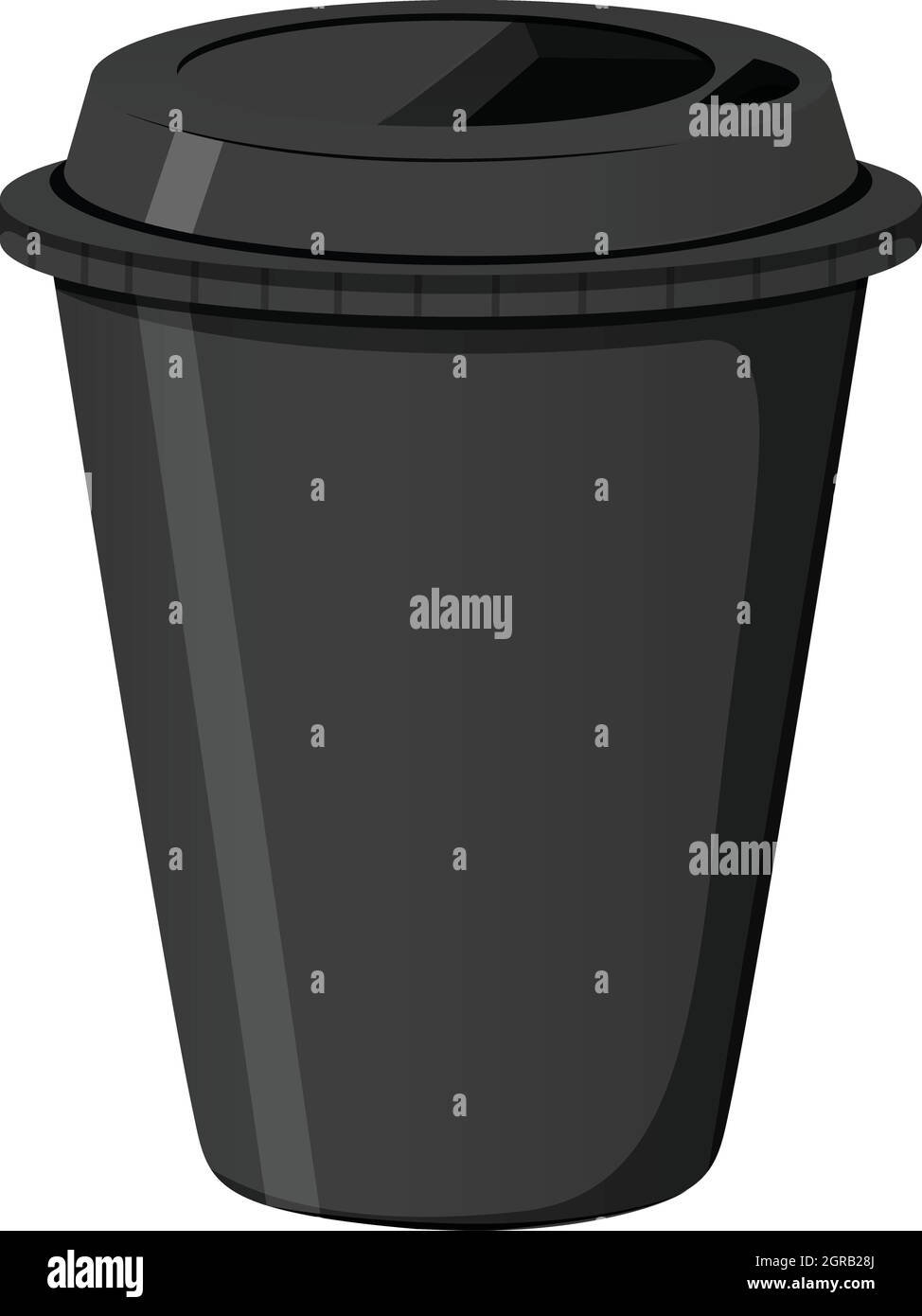 Black coffee cup paper Stock Vector Images - Alamy