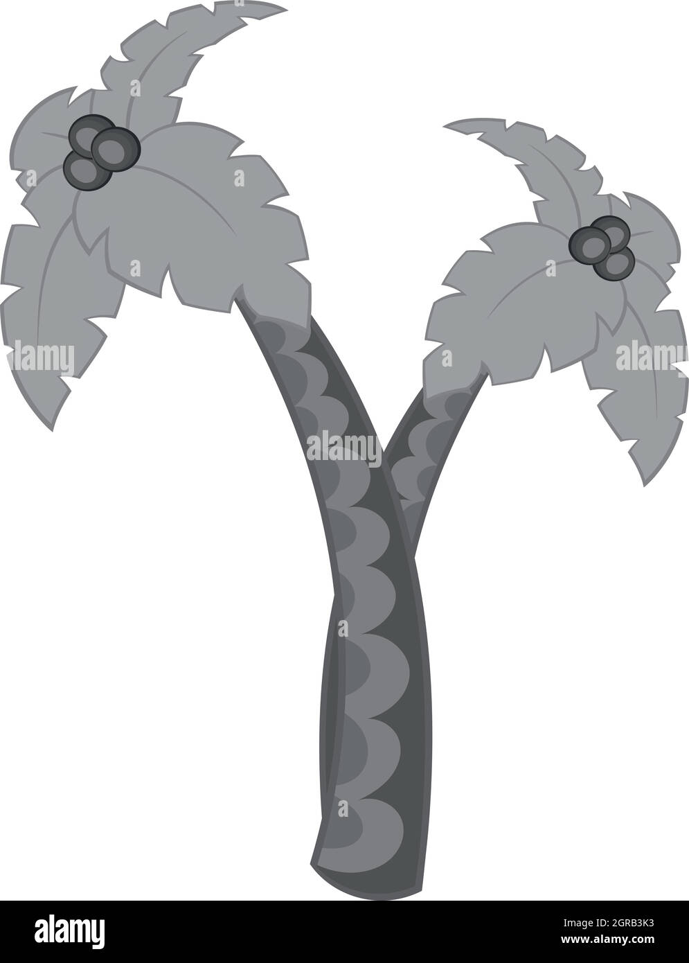 Palm trees icon, black monochrome style Stock Vector Image & Art - Alamy
