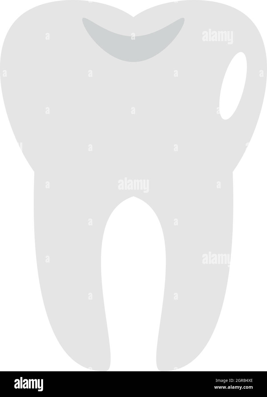 Tooth icon, flat style Stock Vector Image & Art - Alamy