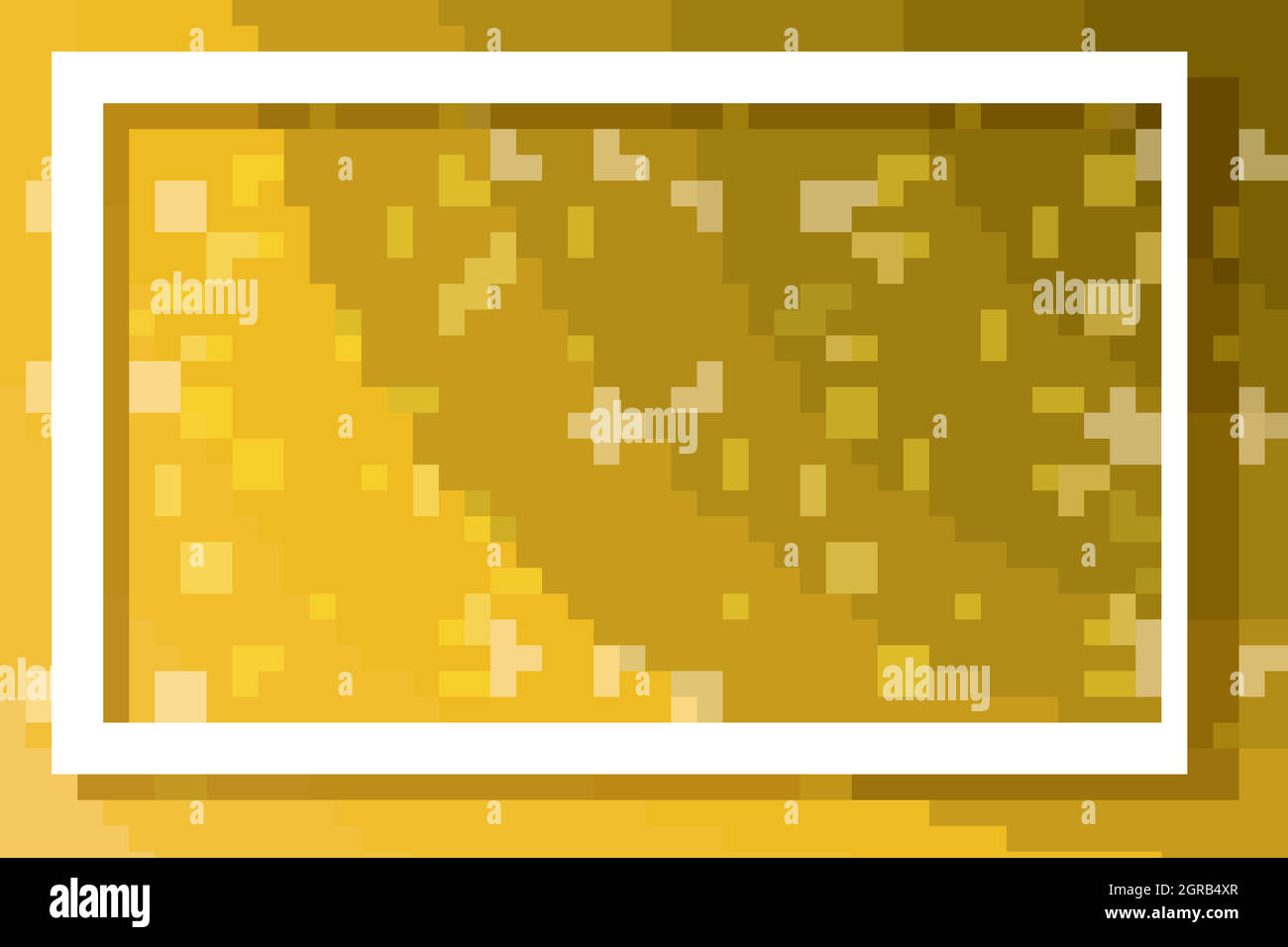 Yellow background with white frame Stock Vector Image & Art - Alamy