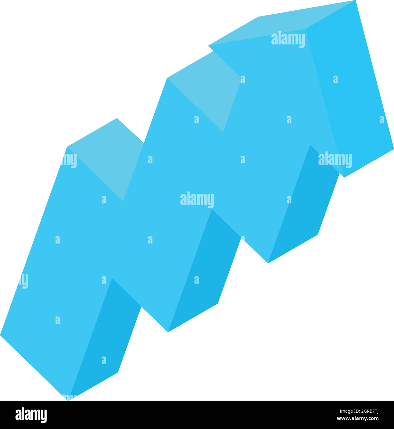 Ladder arrow icon, cartoon style Stock Vector