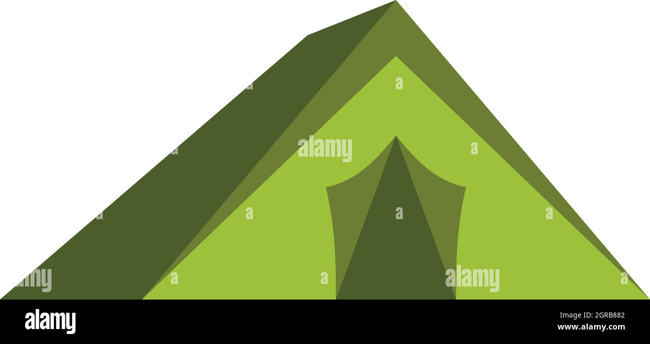 Tourist tent icon, flat style Stock Vector Image & Art - Alamy