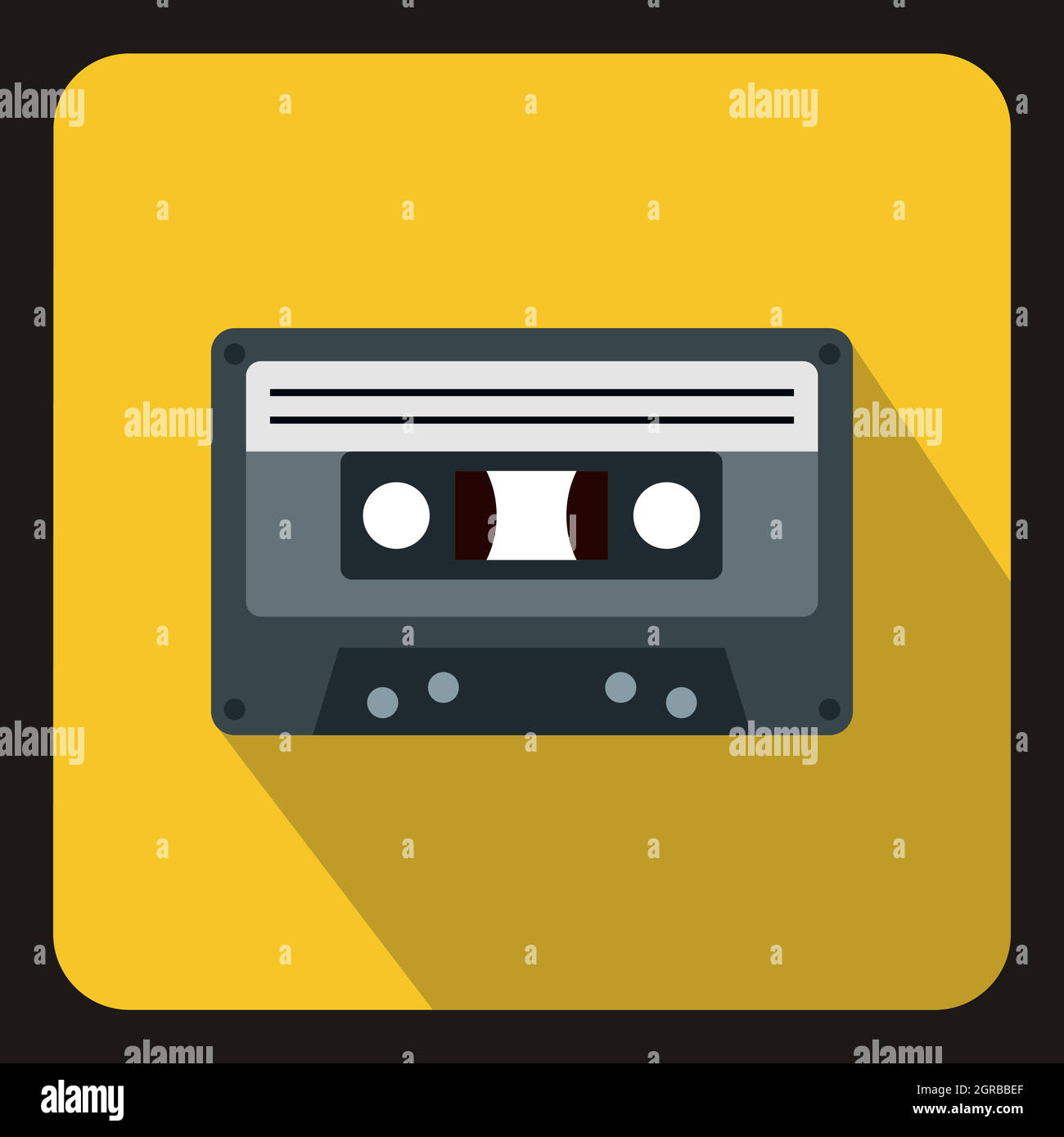 Cassette tape icon, flat style Stock Vector Image & Art - Alamy