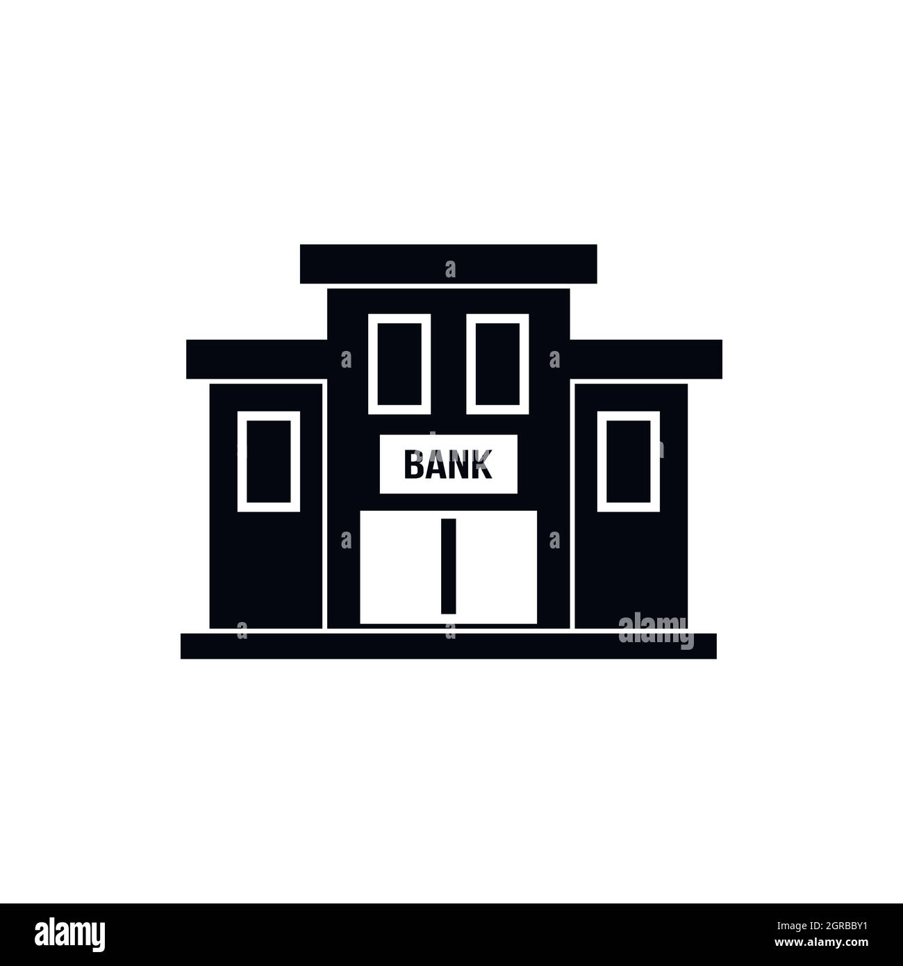 Building of bank. Hand drawn, sketch illustration of bank. | CanStock