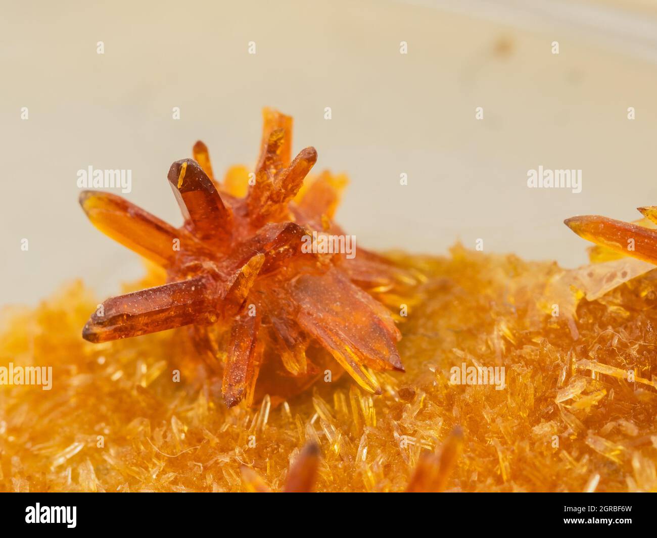 crocoite australian mineral sample Stock Photo