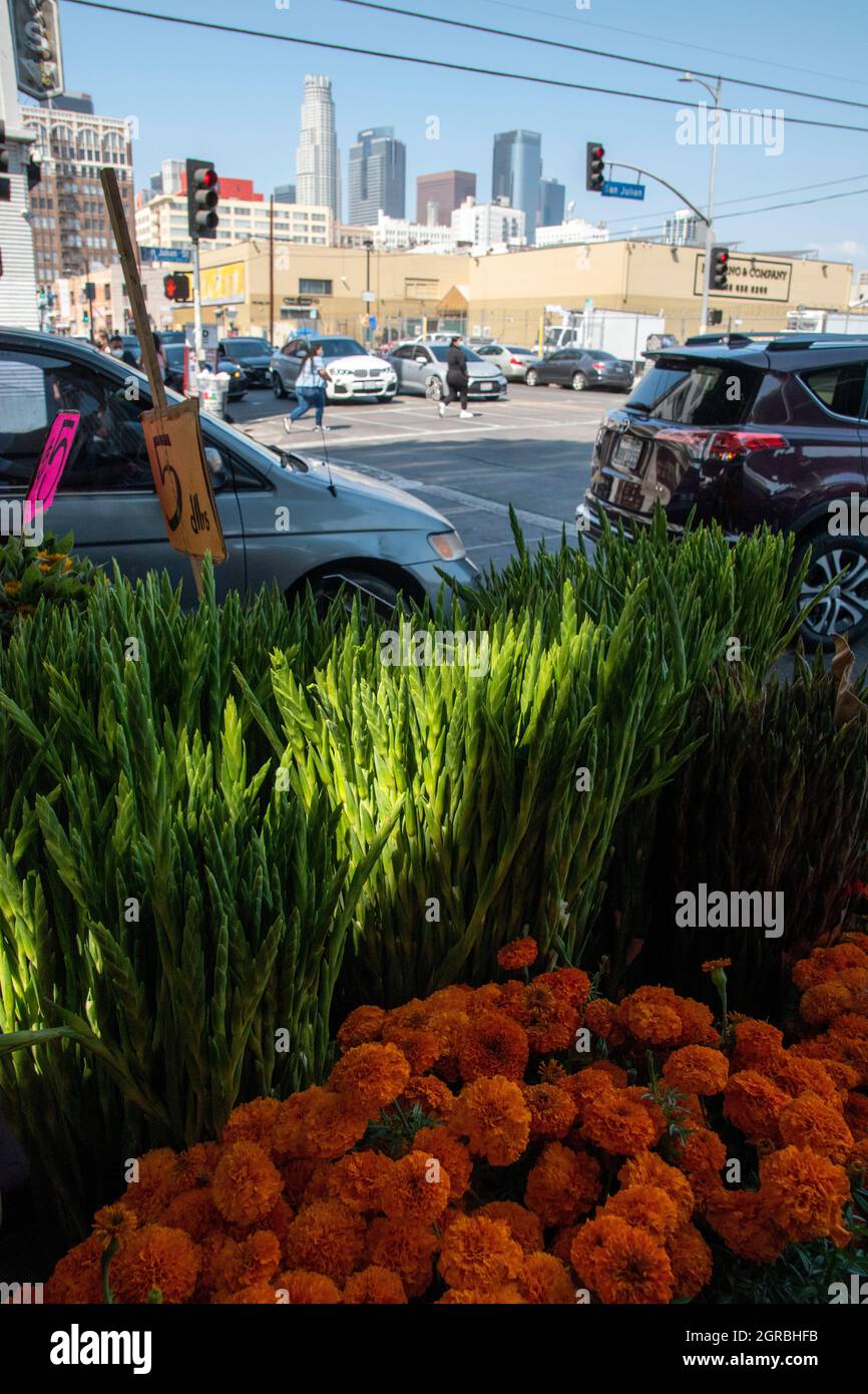 The Los Angeles Flower Market is a great place to go to buy flowers in