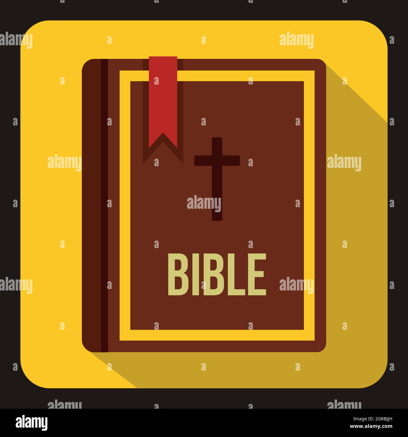 Bible icon in flat style Stock Vector