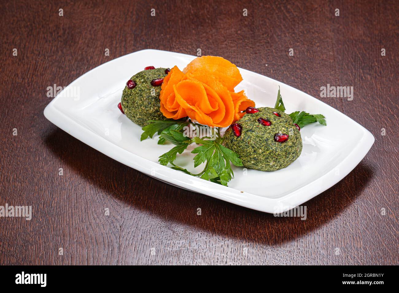 Georgian traditional cuisine - vegetarian pkhali apetizer Stock Photo ...