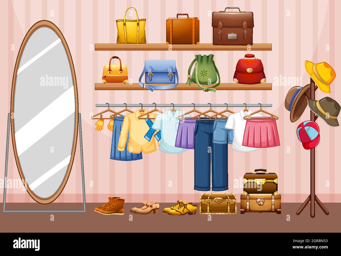 Interior design of dressing room background Stock Vector Image & Art