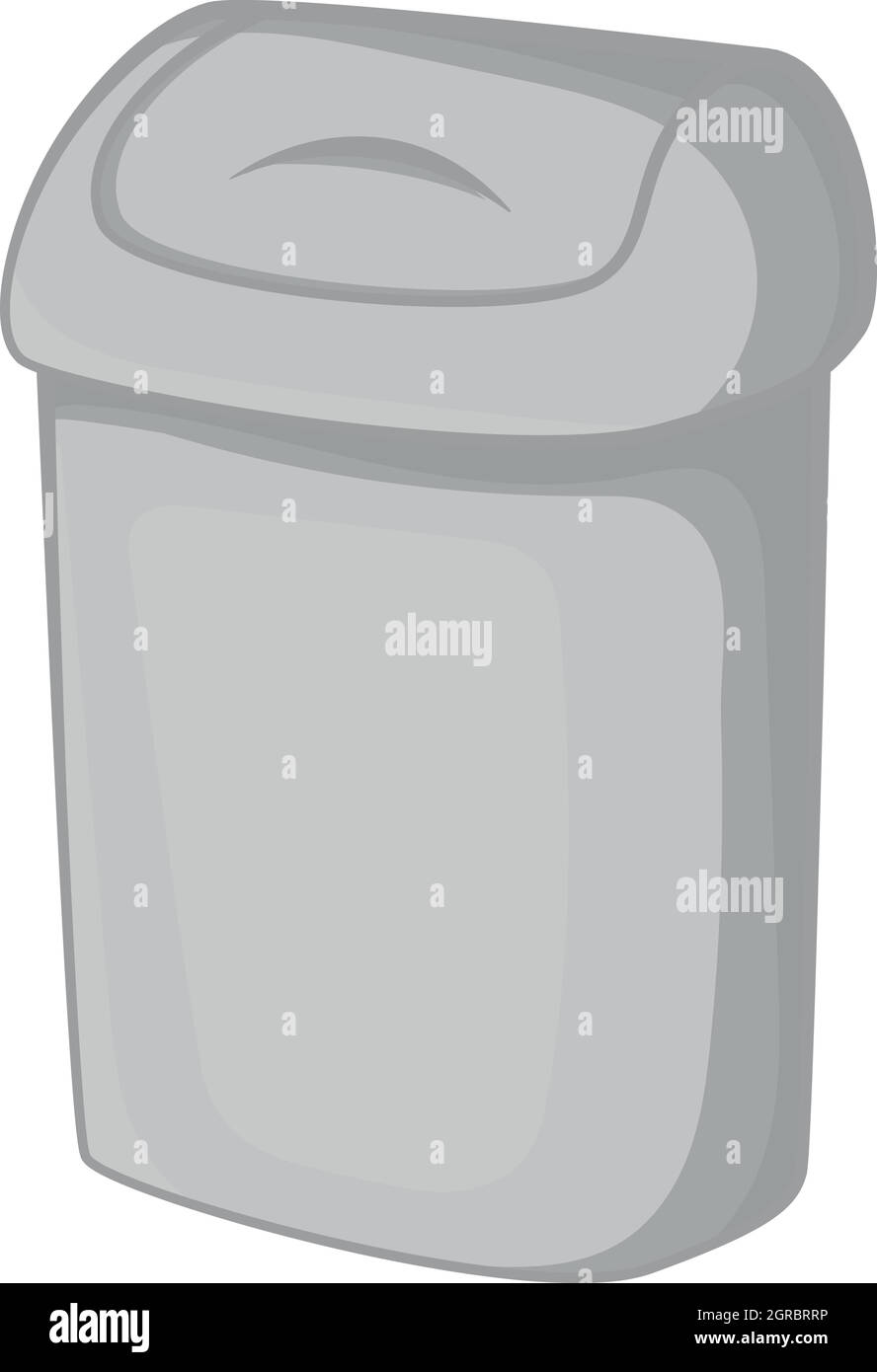 Toilet trash icon, black monochrome style Stock Vector