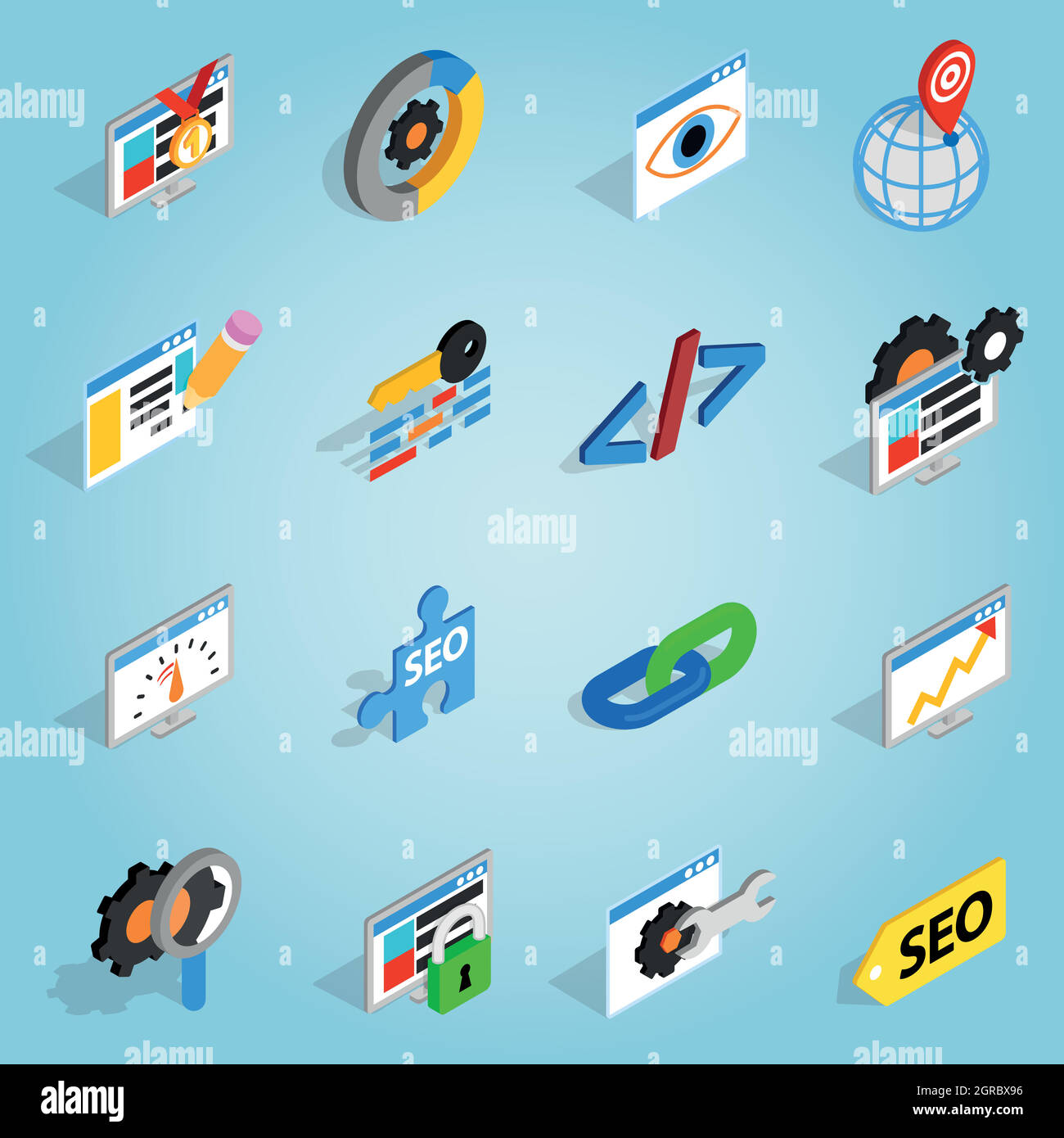 Isometric illustration website coding hi-res stock photography and ...
