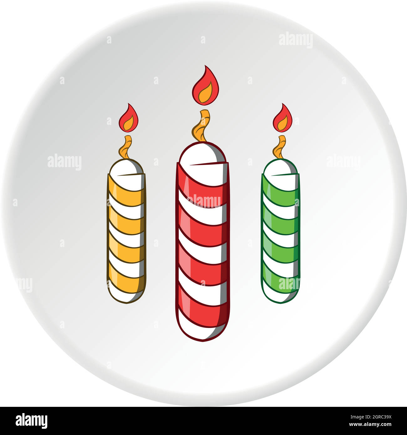 Festive candles icon, cartoon style Stock Vector Image & Art - Alamy