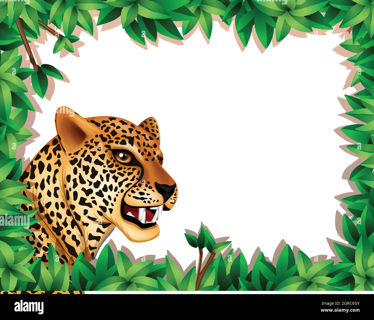 Green Leopard Clip Art at  - vector clip art online